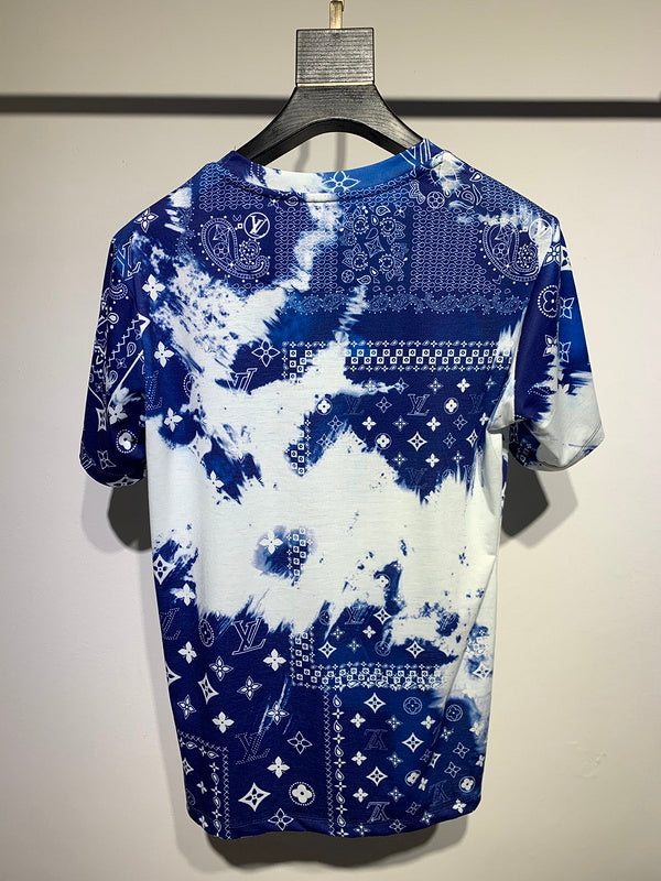 Side profile of Louis Vuitton cotton t-shirt with signature branding