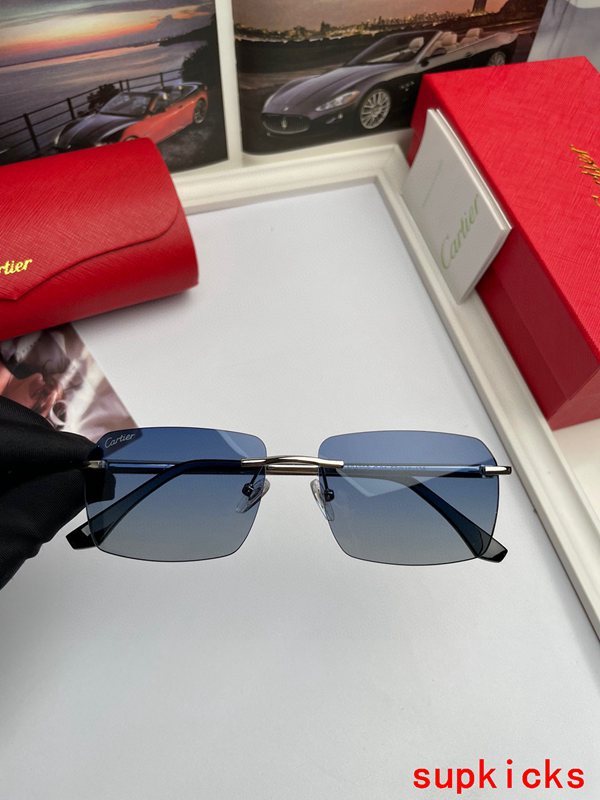 Angled view of Cartier unisex sunglasses