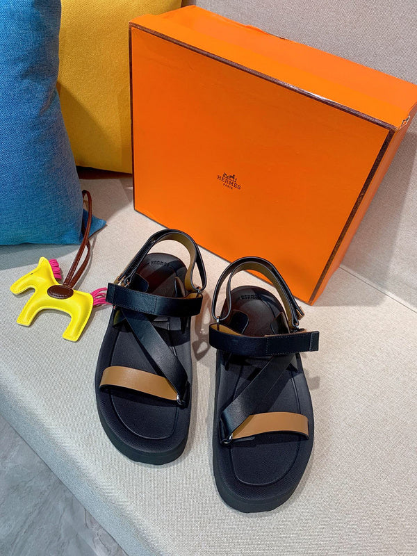 Hermes shoes Style 299 - front view, statement logo accent