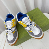 Gucci fresh white-and-black luxury sneakers view 8 signature lace-up style