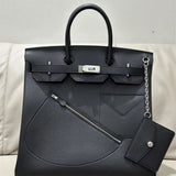 Side view of statement structured handbag