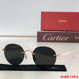 Angled view of Cartier unisex sunglasses