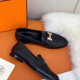 Hermès Tan Pointed-Toe Stiletto Heels - Angled View