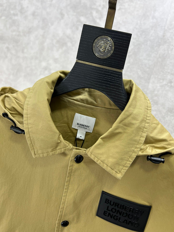 Close-up of Burberry designer clothing craftsmanship