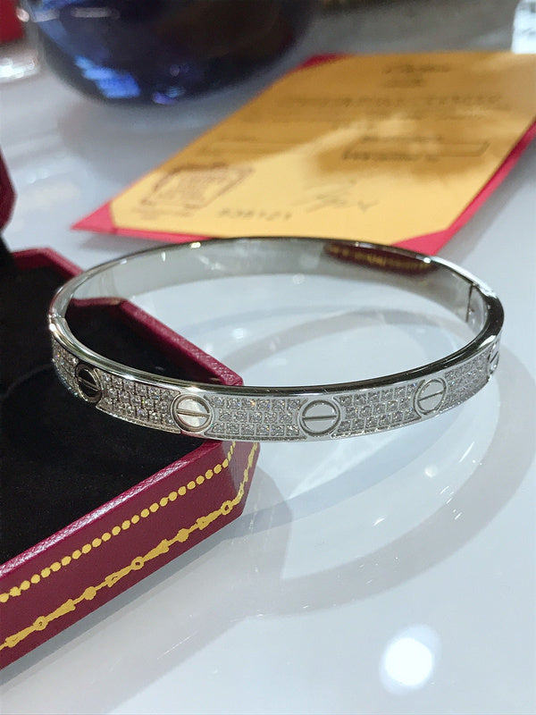 Angled view of Cartier unisex jewelry piece