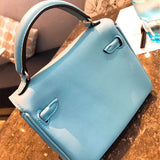 Close-up detail of modernist bag design