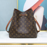 Back view of refined sleek women's handbag – women's luxury accessory