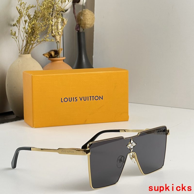 Lifestyle view of Louis Vuitton unisex sunglasses