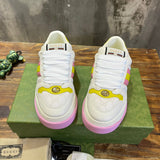 Gucci crisp white luxury sneakers view 10 heritage-inspired look