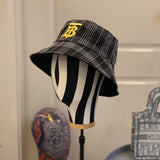 Close-up detail view of Burberry unisex cap