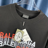 Balenciaga t-shirt close-up — premium authentic designer style
