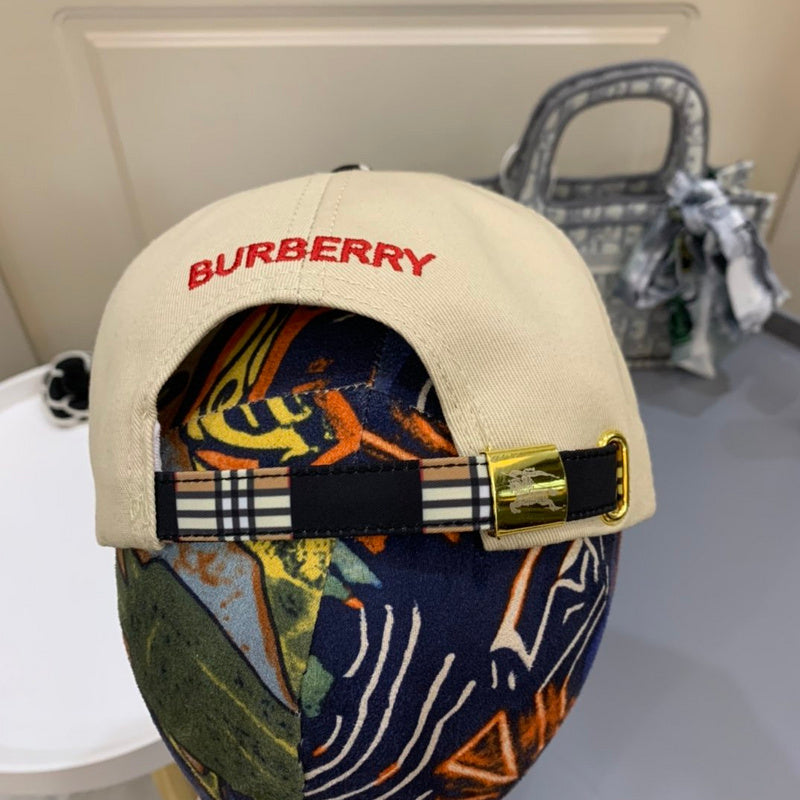 Front view of Burberry unisex cap