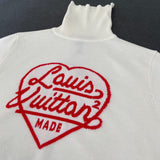 Front view of Louis Vuitton luxury clothing with everyday silhouette