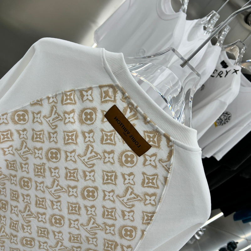Side profile of Louis Vuitton luxury clothing with relaxed-fit cut