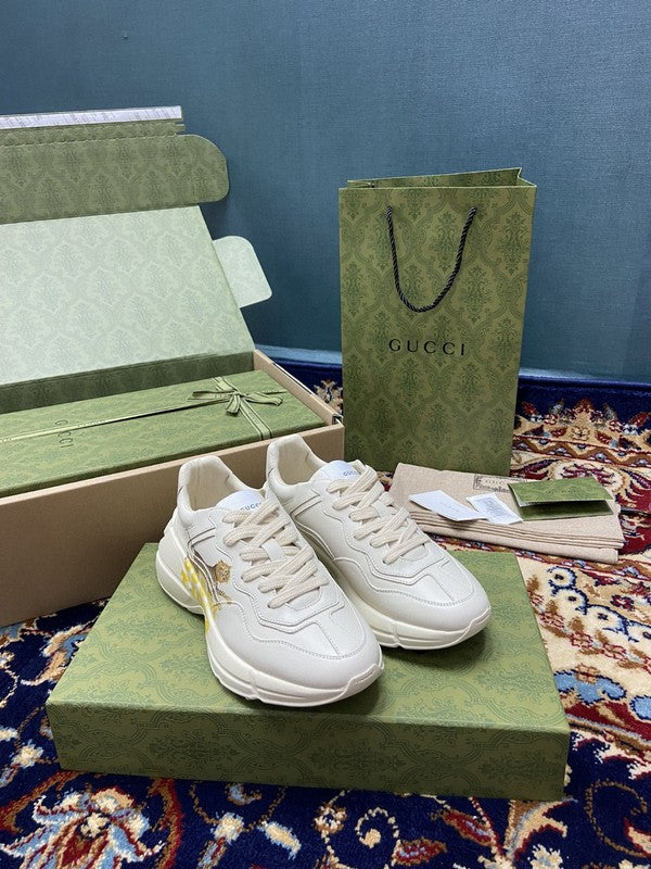 Gucci clean off-white luxury sneakers view 8 premium leather build