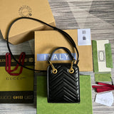 Front view of refined signature women's handbag – women's premium purse