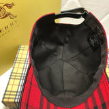 Close-up detail view of Burberry unisex cap