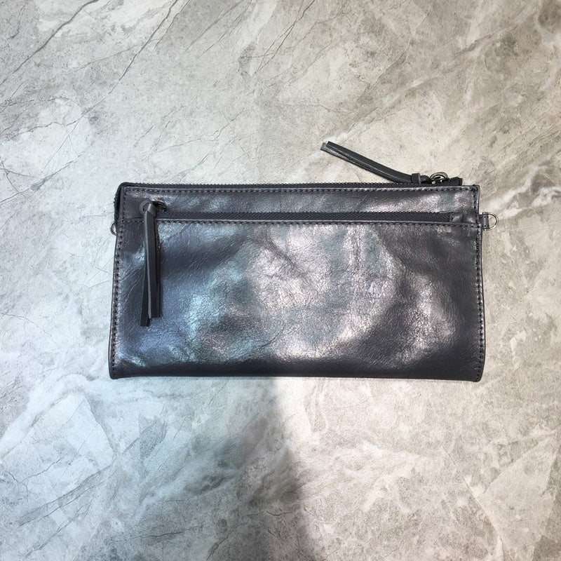 Chic Faux Leather Handbag - Chic Everyday Appeal | Women's Statement Accessory #895 - back view (image 4) of designer-inspired handbag