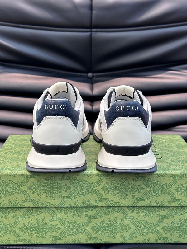 Gucci clean off-white luxury sneakers view 6 padded collar comfort