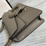 Handle and strap detail of classic structured women's handbag – women's designer-style accessory