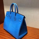 Side view of modernist structured handbag
