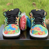 Nike sneakers detailed view showing premium designer craftsmanship