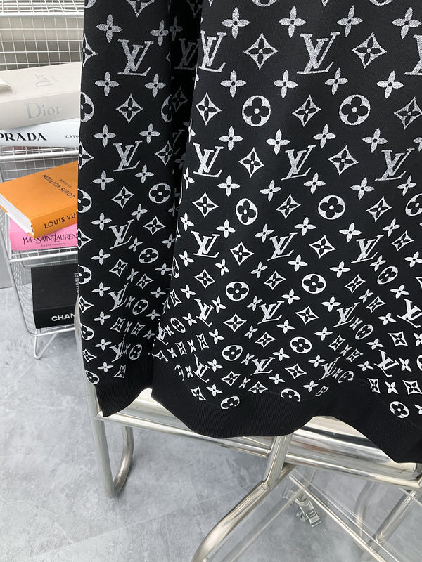 Back view of Louis Vuitton luxury clothing with streetwear-inspired cut