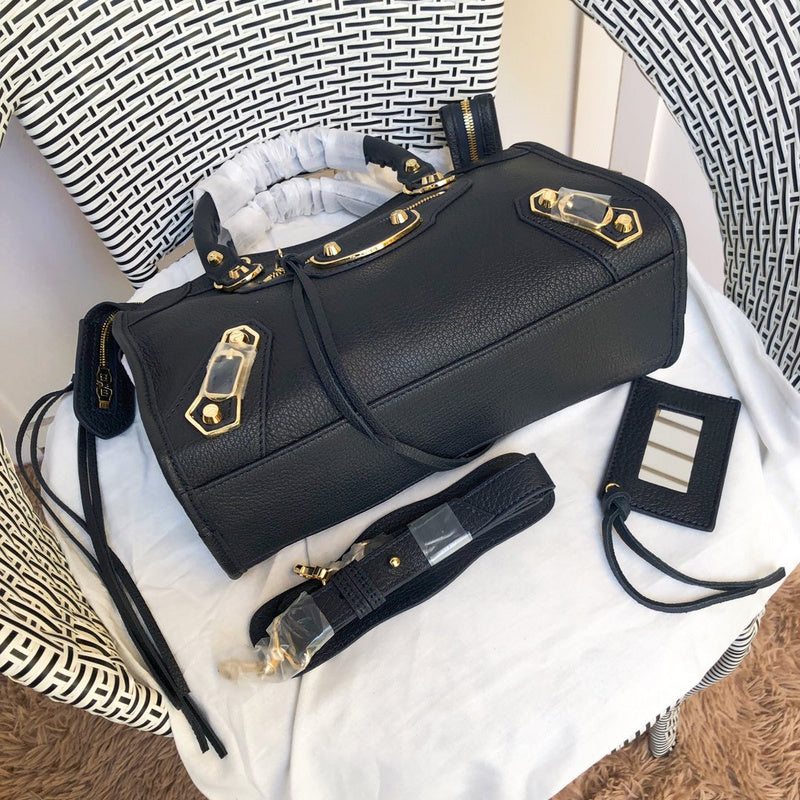Back view of polished elevated women's handbag – women's luxury accessory