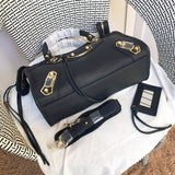 Back view of polished elevated women's handbag – women's luxury accessory
