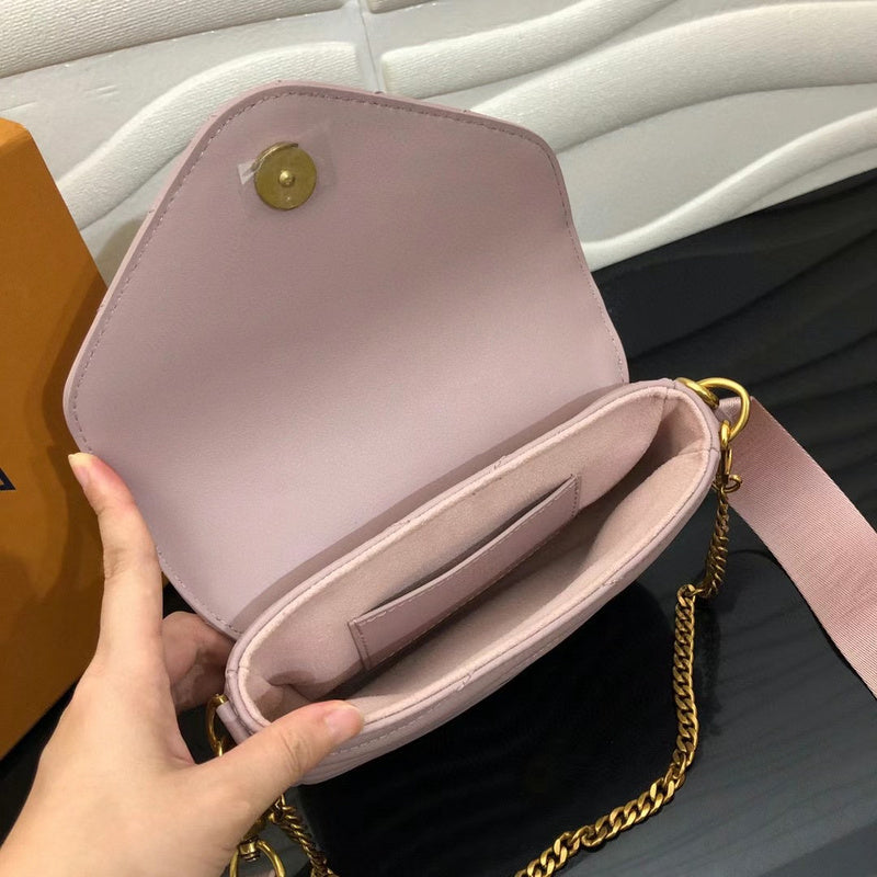 Front view of signature polished women's handbag – women's premium purse