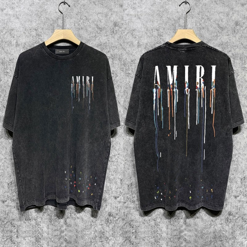 Amiri luxury t-shirt detail shot