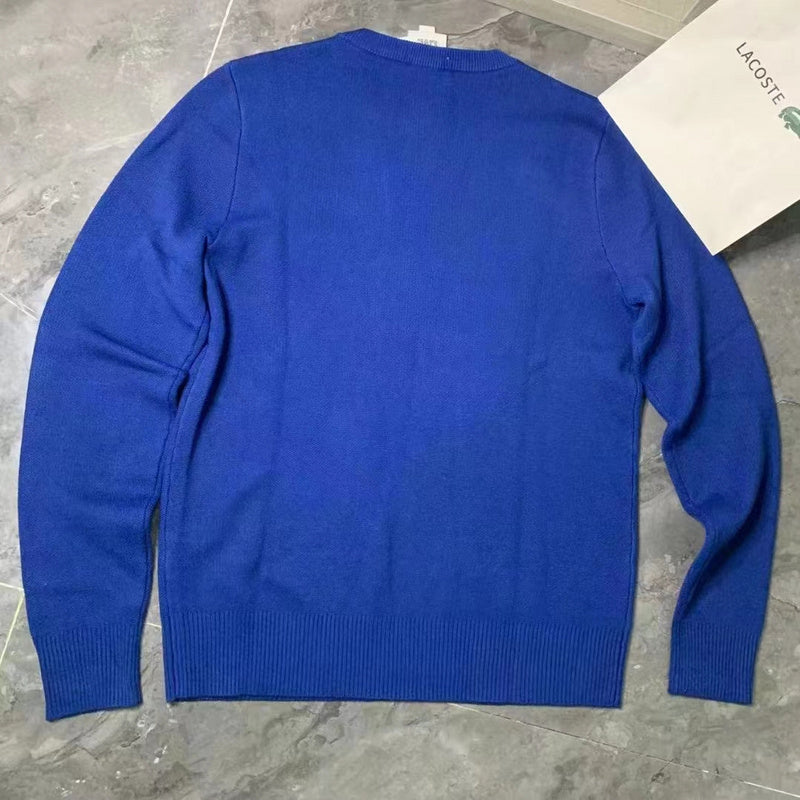 Full styled look of Lacoste luxury clothing with logo-detail design