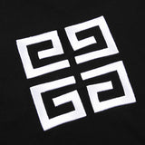 Flat lay presentation of Givenchy luxury clothing with signature branding