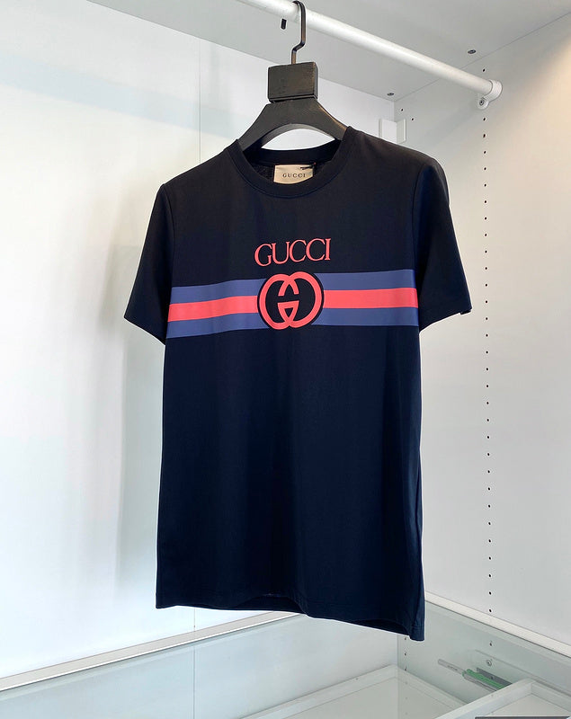 Back view of Louis Vuitton cotton t-shirt with signature branding