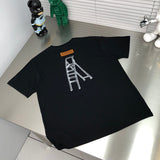 Front view of Louis Vuitton cotton t-shirt with logo-detail design