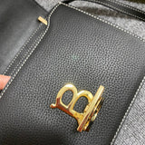 Structured Vegan Leather Handbag - Versatile Everyday Design | Women's Everyday Carry Handbag #1109 - back view (image 4) of designer-inspired handbag