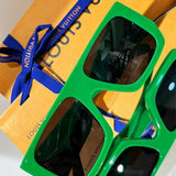 Side view of Louis Vuitton unisex sunglasses