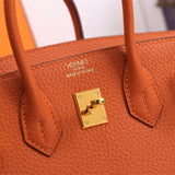 Side view of versatile structured handbag