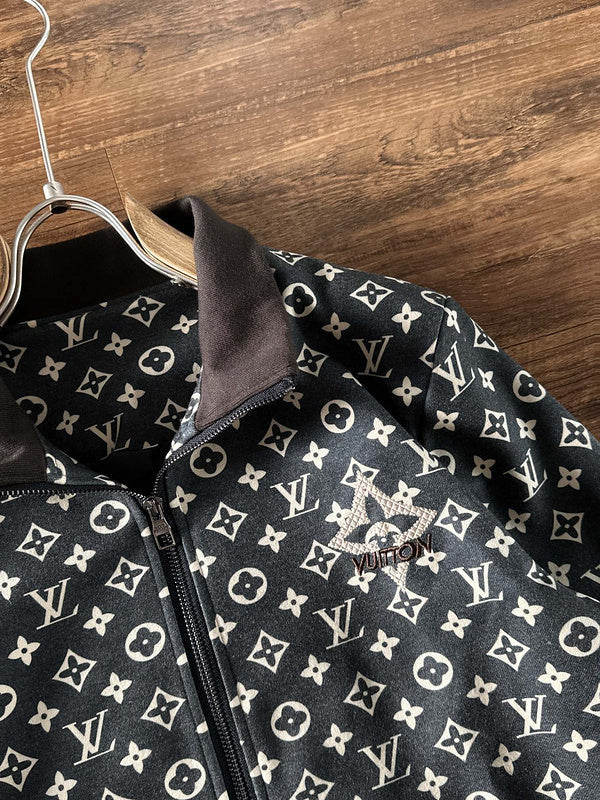 Full styled look of Louis Vuitton luxury clothing with everyday silhouette