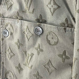Back view of Louis Vuitton luxury clothing with runway-inspired design