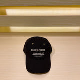 Close-up detail view of Burberry unisex cap