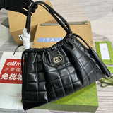 Side profile of polished everyday-luxe women's handbag – women's luxury accessory