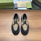 Gucci neutral cream luxury sneakers view 10 sleek tonal finish
