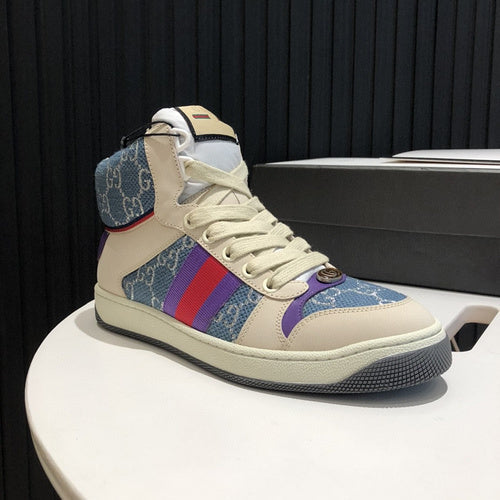 Gucci all-black luxury sneakers view 11 retro runner design
