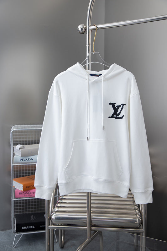 Back view of Louis Vuitton luxury clothing with relaxed-fit cut