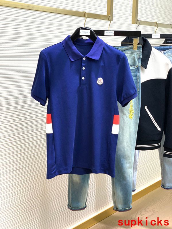 Back view of Moncler luxury clothing with signature branding