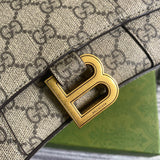 Back view of structured classic women's handbag – women's premium purse