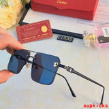 Angled view of Cartier unisex sunglasses