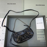 Chic Faux Leather Handbag - Premium Craftsmanship Detailing | Women's Fashion Handbag #356 - side angle view (image 2) of designer-inspired handbag