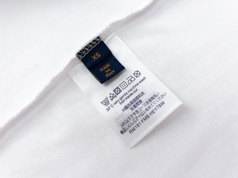 Front view of Louis Vuitton cotton t-shirt with contemporary cut